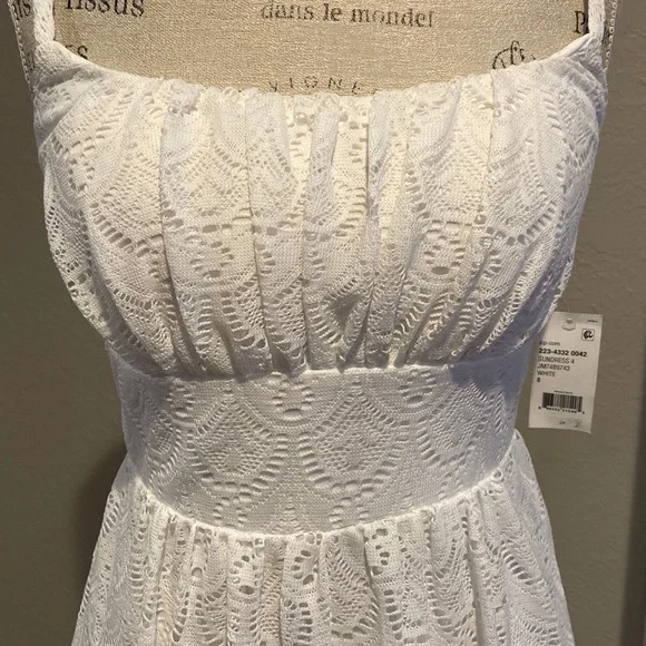 NWT B. Smart White Lace Sundress size 8 - Picture 2 of 5